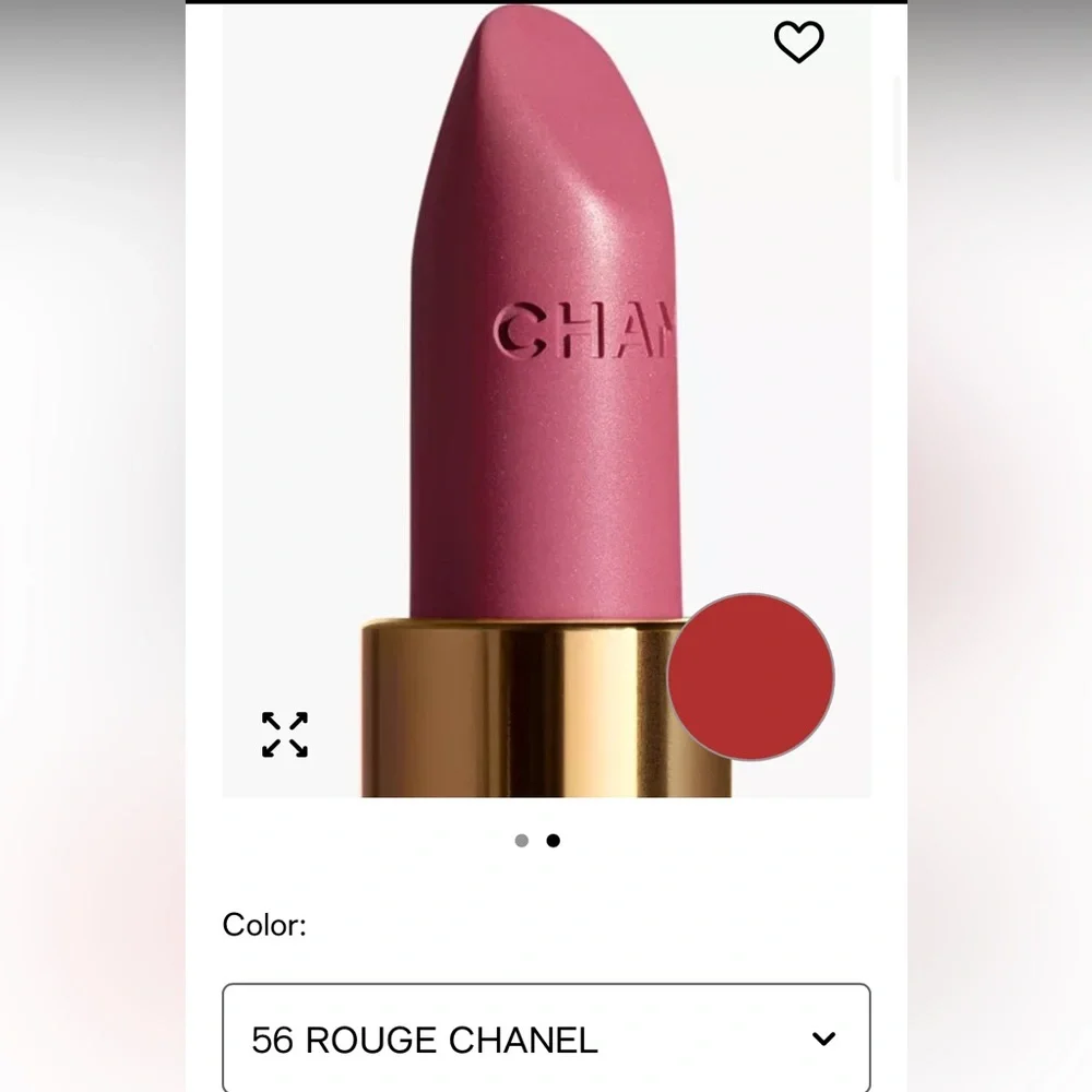 CHANEL Rouge Allure Velvet Matt Lipstick 56 Rouge Charnel NWT